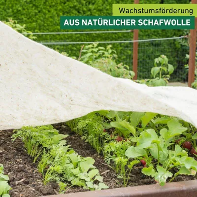 Produktbild von Gartenvlies aus Schafwolle 2x1m