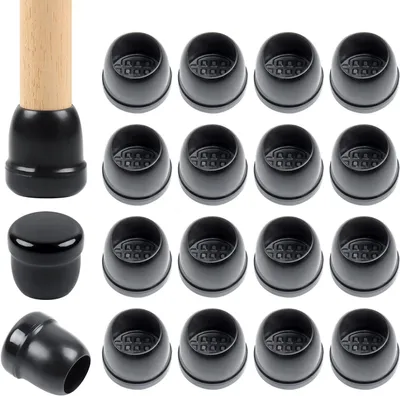Immagine prodotto di 16 pezzi di protezioni in silicone nero per mobili, per la protezione del pavimento