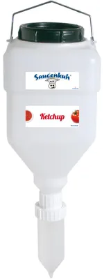 Immagine prodotto di Dispenser di ricambio per il sistema di erogazione 'Saucenkuh'® noto anche come "dispenser per mammelle", può essere appeso alla gruccia
