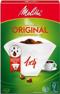 Obrázek produktu pro MELITTA Original Kávové Filtry 1X4 40 Ks 6657291
