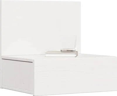 Produktbild von vidaXL Nachttisch 2 pcs Weiß 42 x 32,5 x 40 cm Massivholz Kiefer