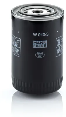 Zdjęcie produktu dla Filtr oleju MANN-FILTER W 940/3 Filtr przykręcany do OPEL REKORD E (17-19, 11, 14, 16) SENATOR A (29) REKORD E Caravan (61, 66, 67)