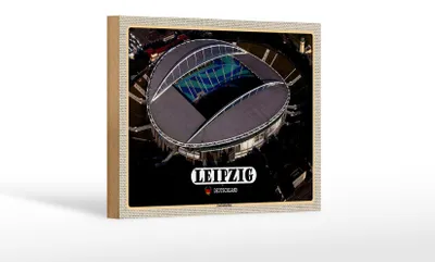 Produktbild von Holzschild Städte Leipzig Blick Zentralstadion 18x12 cm Dekoration