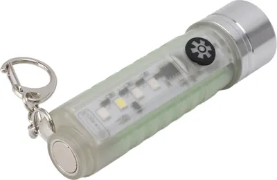 Obrázok produktu pre Biela malá baterka na kľúče USB typu C s dobíjaním IP65 Vodotesná LED mini baterka na kľúče