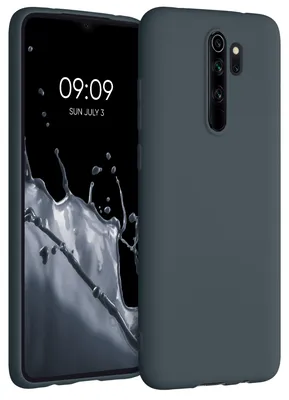 Produktbild von kwmobile Handyhülle für Xiaomi Redmi Note 8 Pro Hülle - TPU Case - Kabelloses Laden - Schutzhülle Cover in Dunkler Schiefer