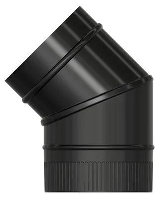Produktbild von Wolfpack Codo Estufa Liso  Vitrificado Ø 150 mm. 45°