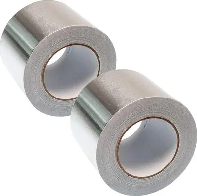 Produktbild von Famanu Aluminiumfolieband 100 mm x 50 m - selbstklebendes Isolierband für HVAC-Reparaturen
