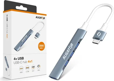 Obrázek produktu pro Rozbočovač Aligator USB-C / 4x USB