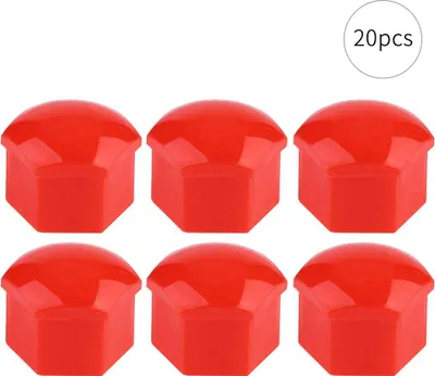 Immagine prodotto di 20 pezzi 21 mm dado ruota auto auto mozzo protezione bullone antifurto coperchio rosso