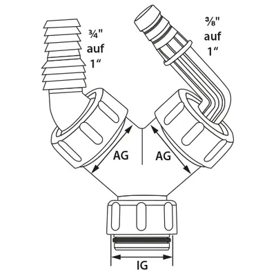 Produktbild von Otto Haas Kondensat- & Geräteanschlusstülle Save 1\", ¾\" und ⅜\" für Unterputz-Geräte-Siphon mit Rückflussverhinderer, dicht bis 1 bar