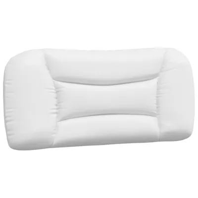 Image de Coussin de tête de lit Hvar blanc 80 cm similicuir
