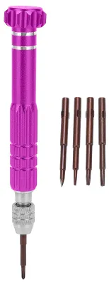 Produktbild von Multifunktionale Mini-Schraubendreher - Ergonomischer Griff, Aluminiumlegierung - 5-in-1
