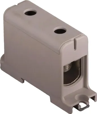 Obrázok produktu pre Univerzálna svorka Pollmann, AL/CU, 1-násobná, sivá, 2 svorkové body, 35 – 150 mm², 1 ks.
