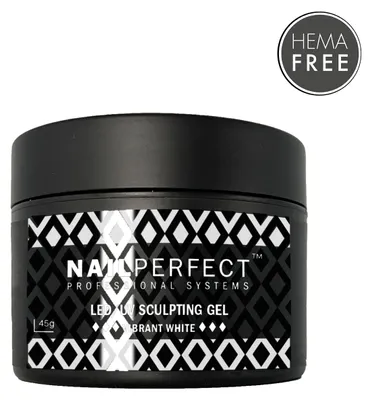 Obrázek produktu pro NailPerfect LED-UV tvarovací gel Vibrant White 45gr
