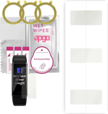 Produktbild von apgo 3 Stück Schutzfolie, Matt, kompatibel mit Acme ACT307 Smartwatch, Hydrogel Displayschutzfolie mit Positionierhilfe, Displayfolie, robust und kratzfest