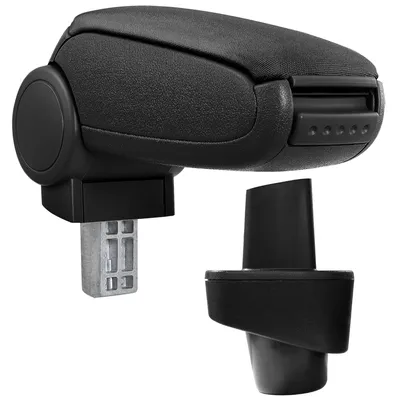 Image de [pro.tec] Accoudoir central pour Renault Clio III à partir de 2005 (3 - portes, 5 - portes et Grandtour) - accoudoir avec compartiment de rangement - rembourré - textile - noir