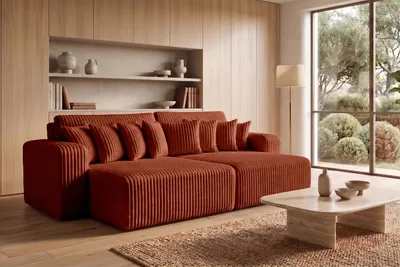 Produktbild von Kaiser Möbel Schlafsofa, Cordstoff Tilia, Kupfer, PIANO DOUBLE