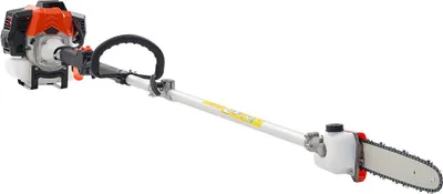 Obrázek produktu pro Benzínová tyčová pila, 33CC dvoutaktní benzínová tyčová pila s řezací lištou 20,3 cm, akumulátorová prořezávačka stromů s palivovou nádrží 850 ml, výsuvná od 2,08 do 3,58 m, výkonná motorová pila pro prořezávání stromů