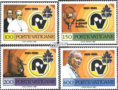 Produktbild von Briefmarken Vatikanstadt 1981 Mi 779-782 (kompl.Ausg.) postfrisch Radio Vatikan