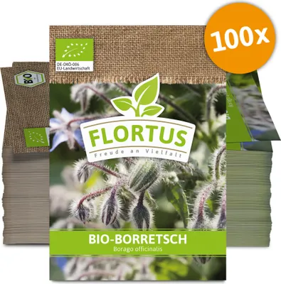 Produktbild von Borretsch (100 Tütchen) |  Borretschsamen von FLORTUS