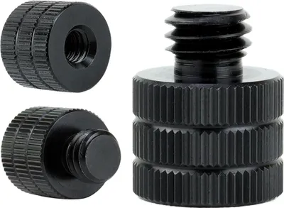 Zdjęcie produktu dla Adapter 1/4" żeński na 3/8" męski przejściówka aluminiowa do kamer statywów