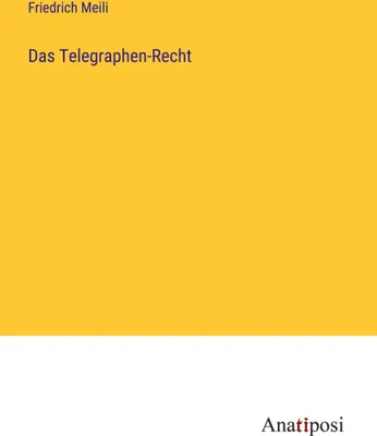 Produktbild von Das Telegraphen-Recht