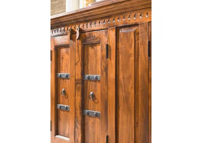Produktbild von MASSIVMOEBEL24 Sideboard Akazie 212x50x93 honig  lackiert OXFORD #0414