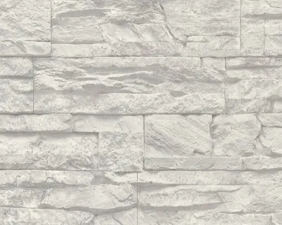 Produktbild von A.S. Création Tapete Wood`n Stone, Mustertapete in Natursteinoptik, grau, weiss, 10,05 m x 0,53 m, 707116, 7071-16