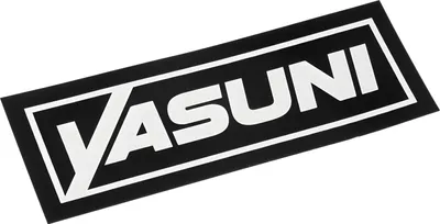 Obrázek produktu pro Nálepka zadní tlumič 110x25mm YASUNI