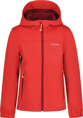 Produktbild von Icepeak Softshelljacke Mädchen Kleve Jr mit Kapuze, Farbe:Rot, Kinder Größen:140