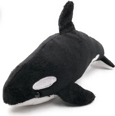 Zdjęcie produktu dla Onwomania miękka zabawka przytulanka materiałowe zwierzę orka delfin czarny delfin 22 cm
