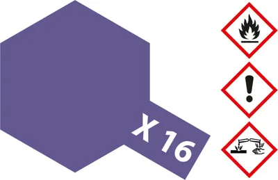 Produktbild von X-16 Violett glaenzend - 23ml Acrylstreichfarbe wasserlöslich Tamiya 300081016