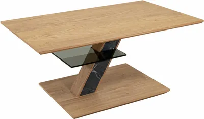 Produktbild von Couchtisch höhenverstellbar Cody 100x47x60 Massivholzfurnier Wildeiche