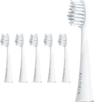 Zdjęcie produktu dla AILORIA SHINE BRIGHT - Zestaw 6 wymiennych główek szczoteczki Extra Clean BIAŁY