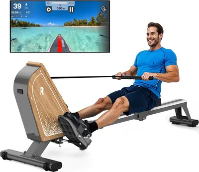 Produktbild von Rudergerät Or3 - Magnetisches Rudergerät - Bluetooth-Display - 16 Widerstandsstufen - 150 kg Maximalbelastung - Für Zuhause - Grau