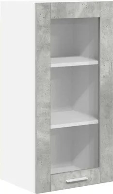 Obrázek produktu pro vidaXL Závěsná skříňka s dvířky Betonově šedá 40 x 31 x 80 cm Dřevěný materiál