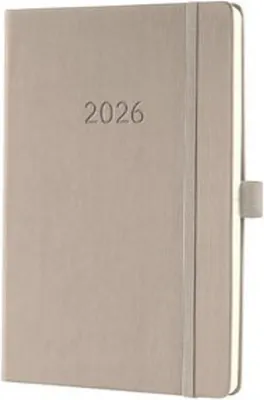 Produktbild von sigel Buchkalender Conceptum 2026 ca. DIN A5 taupe