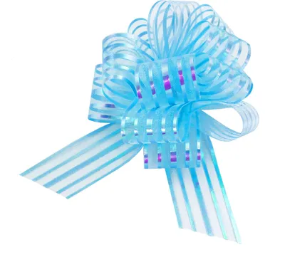 Produktbild von Oblique Unique Geschenkschleife mit Geschenkband Groß Deko Schleife Geschenkdeko - hellblau