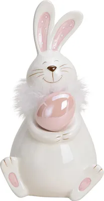 Image de Décoration un lapin de Pâques en céramique