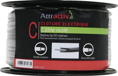 Image de Câble Isolé 50m Isolation Robuste, Longueur Pratique - Générique