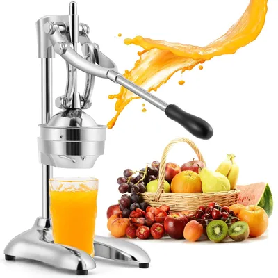 Productafbeelding van Handmatige citruspers met ergonomische hendelarm - Voor sinaasappel, citroen en meer