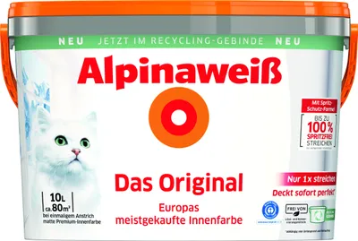 Produktbild von Alpinaweiß Das Original 10 L weiß matt