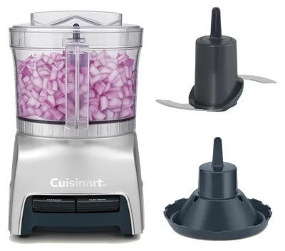 Productafbeelding van Cuisinart Pixie Chopper, 0,7 liter, Zilver, Zwart, Transparant, Knopbediening, 130 mm, 200 mm, 230 mm