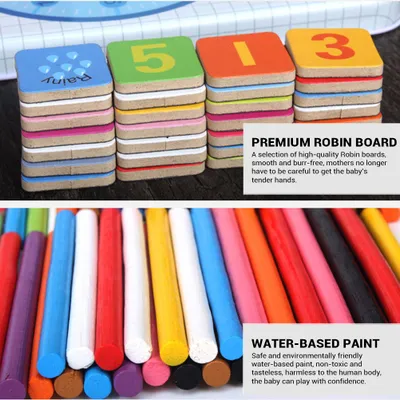 Obrázok produktu pre 6 v 1 multifunkčné počítacie tyčinky, počasie, týždeň, matematika, hodiny, kognitívne hry, hračky, vzdelávacie hry, deti predškolského veku, drevené