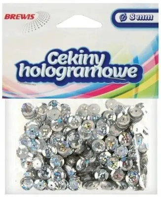 Immagine prodotto di Paillettes olografiche H 80 argento - Brewis