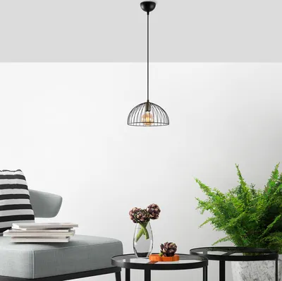 Immagine prodotto di Opviq, TELKURE- TELKUREFLG, nero, lampadario, 31 x 31 x 105 cm, corpo in metallo