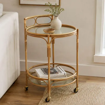 Immagine prodotto di Dalosa - Carrello, 51x51x74h cm Marrone, 2 Ripiani