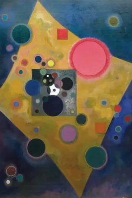 Produktbild von Wassily Kandinsky Kunstdruck Bild - Akzent In Rosa, 1926 (120 x 80 cm)