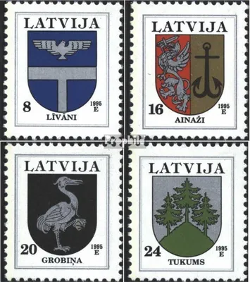 Produktbild von Briefmarken Lettland 1995 Mi 399-402 (kompl.Ausg.) postfrisch Wappen