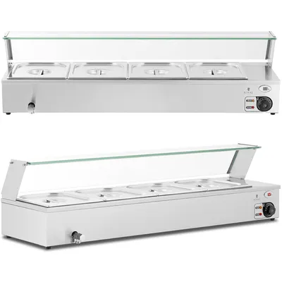 Produktbild von Buffetwärmer Buffetheizung mit Haube 4 x GN 1/2 2000 W